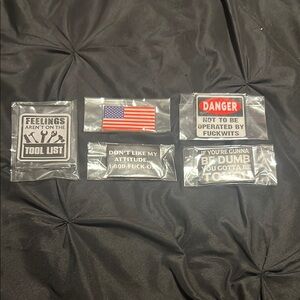 Set of 5 Blue Collar Humorous Magnets